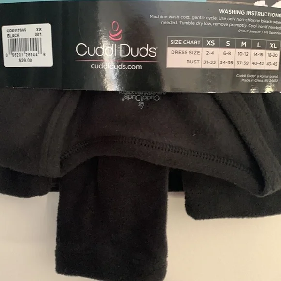 Cuddl Duds Fleece Wear long sleeve crew NWT - Picture 7 of 7
